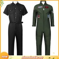 Kids Adult Halloween Top Gun Maverick Cosplay Costume Pilot Outfit Carnival Suit