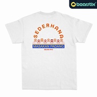BEARSTIX - Tshirt Nasi Padang Sederhana - Baju Streetwear - Kaos Chef Food Blogger Vlogger