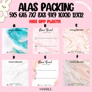 [CUSTOM MARBLE] [FREE OPP] SQUARE PACKING BASE SQUARE/ | NECKLACE PACKING BASE | BRACELET PACKING BA