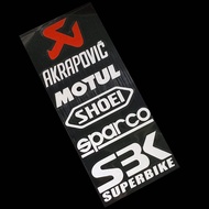 AKPAPOVIC MOTUL SHOEI SBK สติ๊กเกอร์แข่ง MotoGP สะท้อนแสงสำหรับ YAMAHA HONDA SUZUKI คาวาซากิดูคาติ Benelli BMW