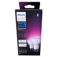 Philips Hue White and Color Ambiance 4.3W (350 lm) GU10 Smart Spotlight, 2-pack