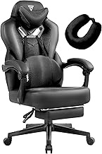 Vigosit Gaming Chair PRO, Ergonomic Gaming Chairs for Adults Heavy People, Reclining Office Desk Computer Chair with Footrest and Lumbar Support, Big and Tall Mesh Gamer Chair with Cushion (Black)