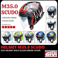 2022 NEW MODEL GIVI HELMET M35.0 OPEN FACE HELMET GIVI GRAPHIC DESIGN HELMET GIVI 35.0 GIVI 30.3 NEON YELLOW