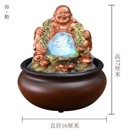 【Hot Products】Living Room Water Fountain Decoration Simple Feng Shui Ball Water Desk Office Desktop Decoration