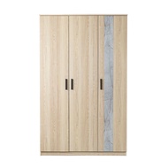 VHIVE Grace 80cm/1.2m Wardrobe (120cm Oak White 2 Door 3 Door Cupboard)