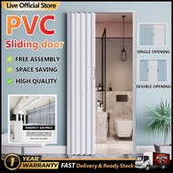 Kitchen Partition Sliding Door Folding Door PVC Accordion Door Folding Divider Bathroom Sliding Door
