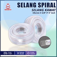 SSBO SELANG BENING KAWAT SPIRAL 4" 6" INCH PERMETER SPRING HOSE BAHAN PVC PREMIUM TERLARIS COD