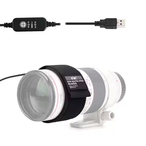 Lens Heater Evening Dew Remover USB Warmer Strip for Nikon Sony Olympus Sigma Fujifilm Lens Telescop