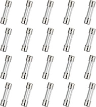 HUAREW T2.5AL250V 20 Pcs 5x20mm Slow Blow Glass Fuse 2.5A 250V 0.2 x 0.78 inch time delay Fuse
