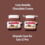 Nutella Chocolate Airpods Pro Case Cute Airpods 3 Case Silicone Airpods Case Food Airpods 2 Case Airpods Gen 2 Case