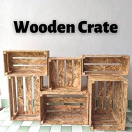 Wooden Crate Storage box Kotak kayu Decoration box Crates box Osb board Wood Crate Fruit Crate