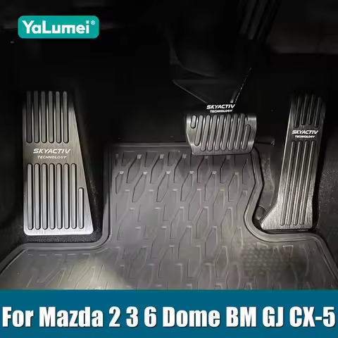 Car Fuel Foot Pedal Brake Pedals Cover Pad Accessories For Mazda 2 3 6 Dome BM GJ CX-5 CX5 CX 5 KE K