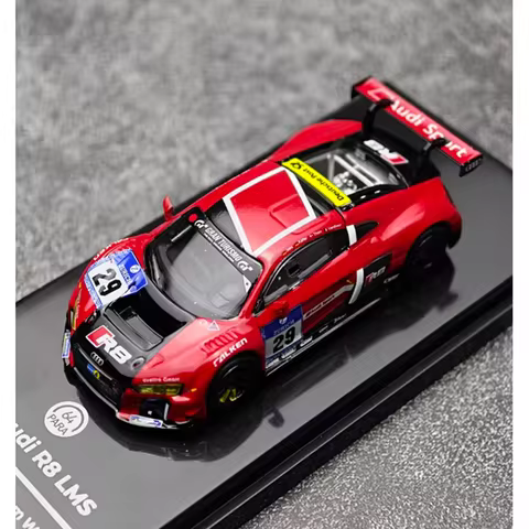 PARA 1:64 Scale R8 LMS 24H #29 Alloy Simulation Car Model Classic Adult Collection Static Display