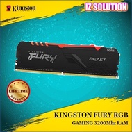 KINGSTON FURY BEAST RGB 8GB/16GB DDR4 3200MHz Desktop PC Gaming RAM (KF432C16BBA/8 / KF432C16BB2A/16