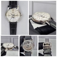 JAM TANGAN COWOK IWC MOON PHASE AUTOMATIC SWISS ETA 41MM
