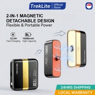 [SG] Magnetic Power Bank 10000mAh 22.5W Fast Charge 2in1 Detachable Built-in Cable Charger