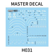 20260705 MASTER Water Slide Decal Suitable for H031 HG 1/144 GOUF () (No figure, no model)