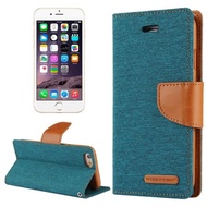 Mercury GOOSPERY Canvas Diary Leather Flip Case for Apple iPhone 6/6S Plus