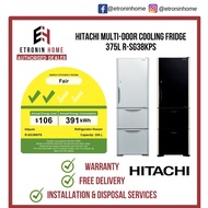 Hitachi Multi-Door Cooling Fridge 375L R-SG38KPS | R-SG38KPS GBK | R-SG38KPS GS