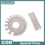 Shunhuida 0-36 Round AWG SWG Wire Gauge Thickness Ruler Gauge Diameter Stainless Steel Measurer Tool