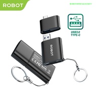 Robot CR203 Card Reader Dual Port USB-A Type C with OTG Type C to USB3.0 5Gbps Expansion Function Or