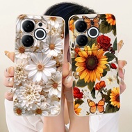 For Itel A80 A671LC Lens Protective Casing ItelA80 Itel A671LC Beautiful Daisy Sunflower Soft Silico