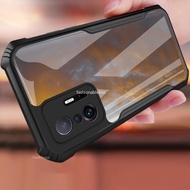 Xiaomi 11T pro 11tpro Xiaomi 11 Lite 5G NE 11lite 5G NE 11 Ultra 11 pro 11ultra 11pro Transparent Casing Armor Acrylic Shockproof Phone Case Camera Lens Protection Back Cover