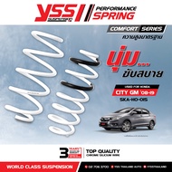 สปริง YSS สำหรับรถยนต์รุ่น HONDA CITY GM ปี 2008-2019 มีทั้งในรุ่นความสูงเดิม และรุ่นโหลด พร้อมประกัน 3 ปีหรือ1แสนกิโลเมตร