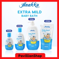 Set n Refill Sabun Mandian Bayi PH Neutral Aloe Vera ANAKKU Baby Bath Shower Gel Pelembap Kulit Kana
