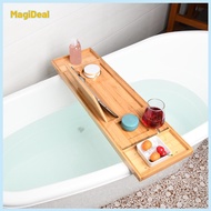 Bath Tub Tray Bathtub Tray 29.53-37.4inch Phone Holder Shower Rack Bath Organizer Rack Bathtub Acces
