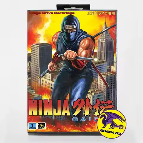 Hot Sale Ninja Gaiden Game Card With Retail Box 16bit MD Cart For Sega Mega Drive/Genesis System