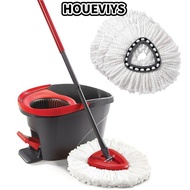 HOUEVIYS Mop Head Triangle Spin Mop For O-Cedar/Vileda Microfiber for O-Cedar/Vileda