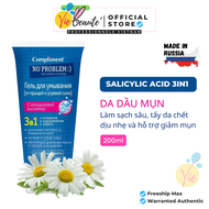 Gel Rửa Mặt Compliment No Problem - Làm Sạch Sâu Giảm Mụn 200ml
