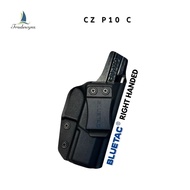 Bluetac IWB Concealment Kydex Holster for CZ P10C - Black / - Right & Left Handed / Red Dot Compatib