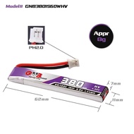 ส่งฟรี GNB 1s 300mah - 1100mah 60C XT30 PH2.0 GNB27 HV Gaoneng แบต LiPo Battery แบตเตอรี่ แบต อุปกรณ