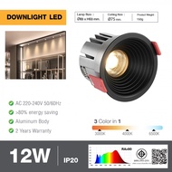LOCAL789 EILON 12W Downlight 3 Lights Model La-757/BK Black Shop In