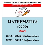 A Level ( Mathematics ) As & A2 Past Papers P1-P6 ( 2in1 Versions Printing )
