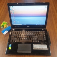 LAPTOP ACER ASPIRE CORE I5 NVIDIA RAM 4GB SSD 256GB BEKAS SECOND