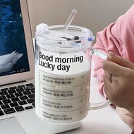 Cup High Temperature Resistant Office Handle Cup Super Large Capacity Glass Cup Dormitory 1L Drinkin