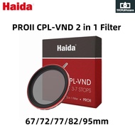 Haida PROII CPL-VND ฟิลเตอร์2 In 1ND128 ND8หยุด3-7สำหรับช่างถ่ายภาพเลนส์กล้องถ่ายรูปด้วย Vloggers ที