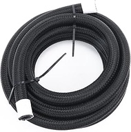 AC PERFORMANCE -6 AN Hose Fuel Line, Nylon Braided CPE Rubber, Compatible with Fuel System, E85, E10