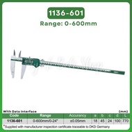 INSIZE Digital Caliper 1136-501/1136-601 Jaw Length 100mm (Range 0-500mm/0-20")(Range 0-600mm/0-24")