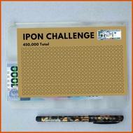 ⊙ ▭ ↂ Ipon Challenge 2025 2024 Booklet with Pouch Pen Alkansya Chinkee Tan Binder 20 Pesos 50 100 5