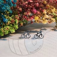 [CE13] S925 Cute Bicycle Earrings
