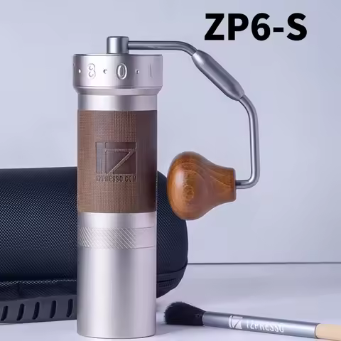 1Zpresso ZP6 S Hand-cranked Bean Grinder Hand-brewed Espresso Portable Coffee Mill Adustable 7core B