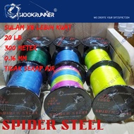 fishing line spider steel braid X8 20LB 300Meter
