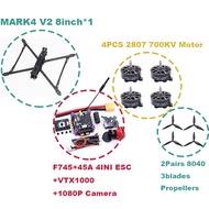 RC MARK4 V2 8/9/10inch F745 V2 Flight Control 45/60A 4INI ESC rack drone FPV carbon fiber PV Racing