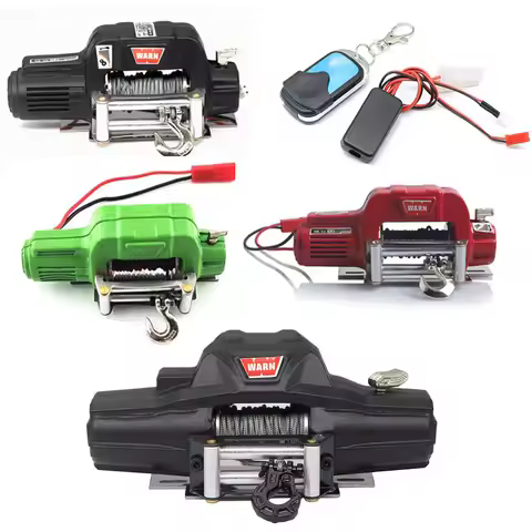 WARN Electric Metal Rc Winch Single Dual Motor Traction Winch Fit YK Scx10 Trx4 90046 D90 For 1/10 S