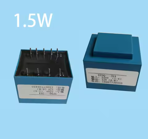 EI 1.5W 1.5VA AC 220V To 9V 12V Sealed Plug In PCB Board 9 Pins 5/10mm Pitch Waterproof Welding Powe
