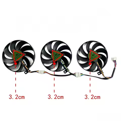 T129215SU 7Pin GPU Card Cooler Fans For ASUS ROG STRIX-GeForce RTX 2070 2080 SUPER Ti GAMING RTX2080
